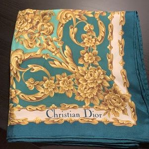 Christian Dior authentic vintage silk scarf
